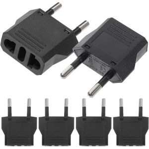 KALANKA-Adaptateur Prise Universelle 6 Pi&egrave;Ces Adaptateur De Voyage Convertisseur &Agrave; Douille Us vers EU Compact Secteur pour Bureau Et Maison Prise Europ&eacute;Enne S&eacute;Curis&eacute;E Secteur Portable Et L&eacute;Ger - Neuf