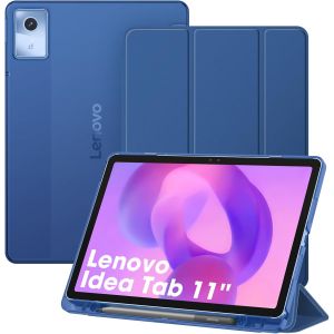 KALANKA-Coque pour Lenovo Idea Tab 11 Pouces 2025 (Mod&egrave;le TB336FU, TB336ZU), [Rangement de Stylet] Coque Translucide Givr&eacute;e Housse Arri&egrave;re Rigide, Etui Fin et L&eacute;ger, Bleu - Neuf
