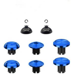 Shiba-Baguettes De Pouce En Métal Pour Ps5 Ps4 Manette, 6 En 1 Joystick Stick Analogique Poucettes De Rechange Interchangeable Pou[2 - Neuf