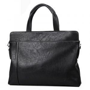 Sac messager en cuir pour homme,sac à main pour ordinateur portable,sacs de voyage pour homme,kangourou,étui à bombes décontractées,marque de luxe,lancé d'affaires - Black - Neuf