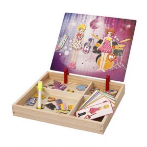 Livre Magn&eacute;tique, Jeu De R&eacute;flexion Portable, Jeu De Simulation, Jeu De Table, Forme Assortie, Pour Enfants Cr&eacute;atifs, Cadeau Pour La F&ecirc;te Des Enfants-11 - Neuf