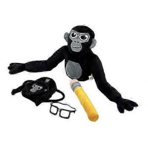 Peluche Gorilla Tag, poupée orang-outan en peluche douce avec sac à dos crayon - Neuf