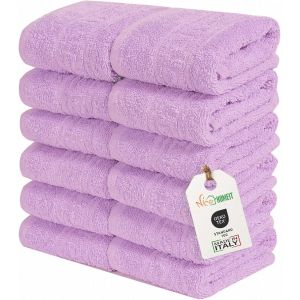 Eryi-Lot De 12 Mini Serviettes De Toilette 30 X 30 Cm - Serviettes Visage Et Invités 100% Coton Filé À Anneau - Pour Mains, Maquillage, Cuisine, Maison Et Voyage. Légères, Douces, Absorbantes - Neuf