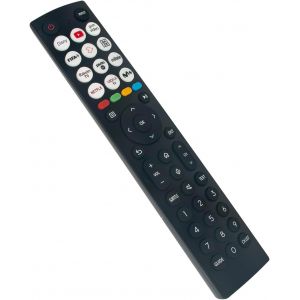 Remplacement de la télécommande Convient pour Hisense UHD 4K Smart TV 65A6K 58A6K 55A6K 50A6K 43A6K 65A69KTUK 65E6KTUK 65E61KTUK 70A6K 70A67K 70A68K 70A69K 70E6KT 70E61KT 70E62KT 70E63KT - Neuf