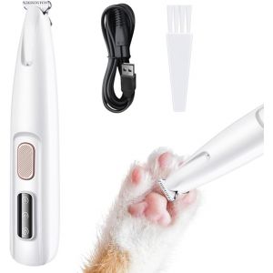 Tondeuse À Pattes, Tondeuse Pour Animaux De Compagnie, Tondeuse Pour Chien Et Pattes Silencieuse Avec Lumière Led, Tondeuse Chien Pour Chiens, Chats, Pattes, Yeux, Visage, Corps - Neuf