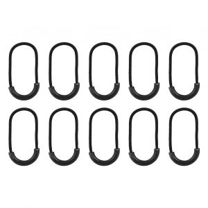 Edc ¿C Fermeture éClair Noire, 10 PièCes/Sac, Cordon De Traction, Boucle à Clip Pour Sac à VêTements, Accessoire - Neuf