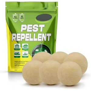 Twq-Repulsif Souris, Anti Souris, Anti Moustique, R&eacute;pulsif Fourmi Anti Araign&eacute;e Cafard Mieux Que Le R&eacute;pulsif &Agrave; Ultrasons E Piege A Souris 6balles - Neuf