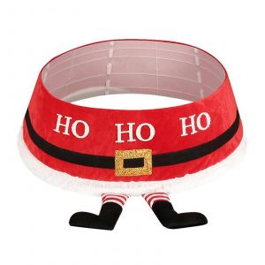 Jupe de sapin de No&euml;l avec collerette d&eacute;corative et jolis pieds, pour la maison, les f&ecirc;tes de fin d'ann&eacute;e et le Nouvel An. - Neuf