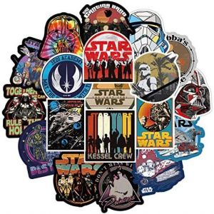 100 X Star Wars Stickers Vinyl Waterproof Stickers For Laptop,Phone,Skateboard,Car,Laptop,Cartoon,Film - Neuf