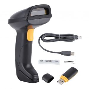 XYONG Scanner de codes-barres laser 2,4 GHz SC-830G, lecteur de codes unidimensionnels sans fil portable, interface micro USB - Neuf