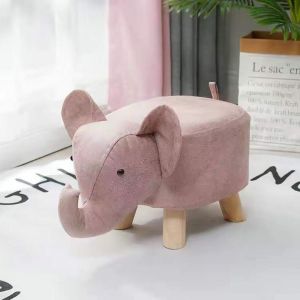 Hjlian Repose-Pieds Animal Multifonction, Joli Petit Banc En Forme D'animal De Dessin Anime Pour La Maison, La Maternelle, Rose - Neuf