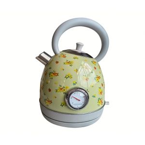 PS3018Na, chaudi&egrave;re &eacute;lectrique &agrave; eau rapide &agrave; eau bouillante, d&eacute;cor floral avec motif d'eau, 1850 W, r&eacute;sistance SUS304, &eacute;clairage LED, capacit&eacute; 1,8 L, prise large, filtre d'eau, robinet avec syst&egrave;me - Neuf