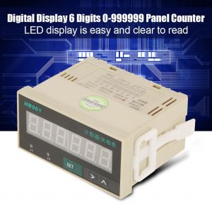Compteur numerique a LED 220 V CA, affichage a 6 chiffres (0-999999), reversible, haut et bas - Neuf