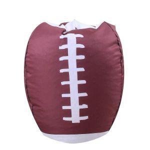 Sac de rangement pour ballons de sport, grande capacité, pour jouets en peluche, imprimé pouf-B - Neuf