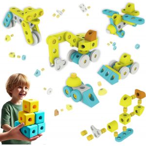 lbgwp60-Briques De Construction Xxl En Mousse De Qualité Supérieure - 100 % Sans Substances Nocives Et Testés En Laboratoire - Blocs De Construction Souples Pour Enfants À Partir De 3 Ans - - Neuf