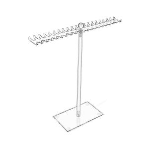 Organisateur De Collier En Acrylique,Support De Collier Transparent,Support De Porte-Bijoux D'affichage De Bijoux Avec - Neuf