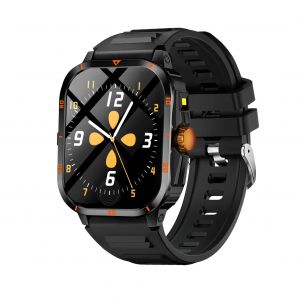 Nouveau 2.01 ''Sports De Plein Air Montre Intelligente Lampe De Poche Cam&eacute;ra/Contr&ocirc;le De La Musique Assistant Vocal Appel Sans Fil R&eacute;ponse T&eacute;l&eacute;phone Pour Montre Xiaomi.Gold.Sports Smartwatch - Neuf