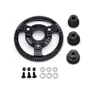 Engrenage En Acier Tremp&eacute; 48p Avec Engrenage De Pignon Pour Slash 2rm Bandit Drag Slash Pi&egrave;ces, 83t - Neuf