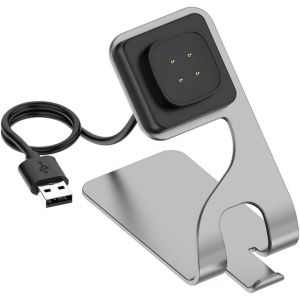 Letnerny-C&acirc;ble Chargeur Usb Pour Fitbit | Rotatif &Agrave; 360&deg; | Aluminium Support | 1,5 M&egrave;tres | Pour Fitbit Versa 3/4, Sense/Sense 2 - Neuf