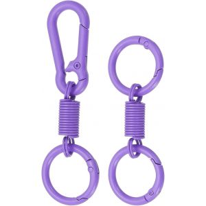 KAL-Porte-Clés Avec Anneaux Toriques, Anneau À Dégagement Rapide, Double Anneau, Mousqueton À Ressort Pour Clés De Voiture, Sac À Dos, Femme, Homme - Neuf