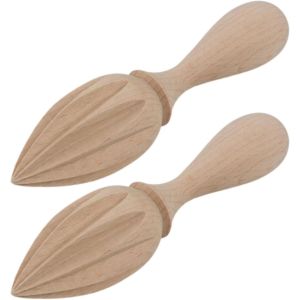 Lot de 2 presse-agrumes en bois pointu 15 cm - Neuf