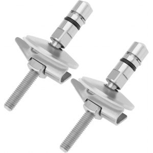 1 Paire de Charni&egrave;res de Fixation d'abattant de WC M6 x 71,5mm en Acier Inoxydable Support de Fixation de Charni&egrave;re d'abattant de WC C0102G Compatible avec LUVETT - Neuf