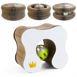 Kalanka-Griffoir Pour Chat Magic Organ, Gratoir Chat Pliable, Carton Avec Cloche Jouets Chats Pour Jeu En Int&eacute;rieur Et Ext&eacute;rieur - Neuf