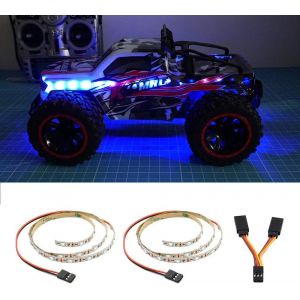 KAL-Bande Lumineuse Led Pour Avion À Aile Fixe Rc, Ar Wing Drone, Modèle Voiture Et Camion (Bleu) - Neuf