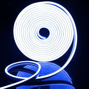 Kalanka-5m Ruban Led 12v Flexible Bande Led Néon Lumière Bleue Étanche Ip65 120 Leds/M Pour Intérieur/Extérieur Décoration(Non Inclus Adaptateur Secteur) - Neuf