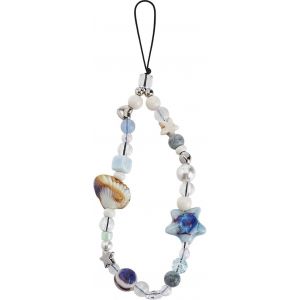 Kal-Breloque De T&eacute;l&eacute;phone En Perles Style Oc&eacute;an En R&eacute;sine Acrylique Coquillage &Eacute;toile De Mer Perle &Eacute;toile Coeur T&eacute;l&eacute;phone Court Lani&egrave;re Sac Pendentifs Bijoux Accessoires Pour T&eacute;l&eacute;phone Portable - Neuf