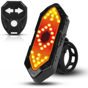 Feu Arri&egrave;re Pour V&eacute;lo,Clignotant Velo Feu Arri&egrave;re Avec T&eacute;l&eacute;commande Sans Fil,Rechargeable Usb,Antichoc Impermeable-5 Modes D'&eacute;clairage,Eclairage Arri&egrave;re V&eacute;lo Avec Effets Sonores.[R23] - Neuf