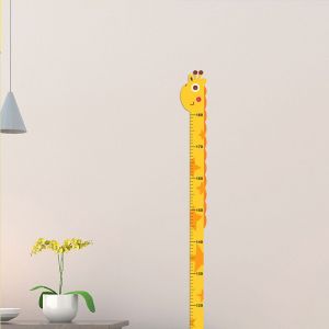Autocollant De Hauteur De Dessin Mignon,Licorne Dinosaure Girafe,Règle De Mesure De La Hauteur Murale,Autocollants Pour Chambre D'enfants,Décor De Maternelle - Neuf