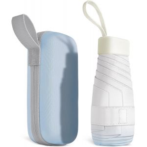 Parapluie De Voyage, Parapluie Coupe-Vent &Agrave; 8 Nervures, Petit Parapluie Portable Compact Pour Hommes Et Femmes, Parapluie Capsule, Mini Parapluie - Neuf