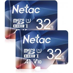 2 Paquets 32Go Carte Mémoire Micro SDHC A1,U1,C10,V10,FHD,600X,UHS-I Vitesse Jusqu'à 90/10 Mo/Sec (R/W) pour Smartphone,Appareil Photo,Switch,Gopro,Tablette¿Drones - Neuf