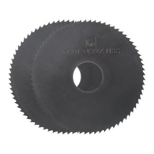 2pcs Circulaire Scie Lames 63mm x 16mm x 0.4 mm 72 Dents Nitrure Revêtu Haute Vitesse Acier (HSS) Fraisage Fraises pour Aluminium Alliage Métal Plastique Bois - Neuf