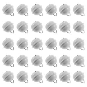 200pcs de l'Artisanat de No&euml;l Cloche de No&euml;l, Cloche Pendentif en M&eacute;tal Ronde Jingle Bells Fer Cloche d'Ouverture Mini Jingl - Neuf