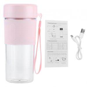 HJLIAN Mixeur electrique multifonction portable de 350 ml, mini presse-agrumes, chargement USB, pour la maison, le bureau et les voyages - Neuf