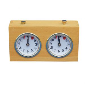 Jeu d'échecs go bois minuterie portable mécanique horloge tournoi pour arbitre timing - Neuf