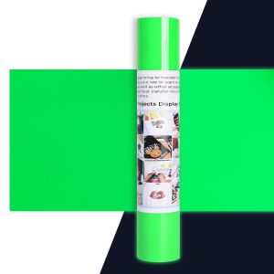 Kalanka-Rouleau Vinyle Thermocollant Vert Néon - 30,5 X 275 Cm Flex Thermocollant Vert Pour Cricut Maker, Vêtements, Bonnets, Pantalons, Autres Tissus - Neuf