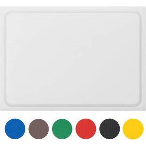Planche &Agrave; D&eacute;couper En Plastique Pe-Hd Blanc, 35x25x2 Cm, Passe Au Lave-Vaisselle, Extra &Eacute;paisse, N'ab&icirc;me Pas Les Couteaux Bac &Agrave; Jus - Neuf