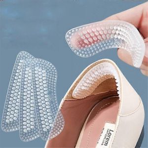 2paires De Poignées De Talon Pour Talons Hauts,Talons En Silicone Poignée D'autocollant Pour Chaussures Lâches Antidérapant Empêche Le Frottement Des Ampoules-Xs-Transparent - Neuf