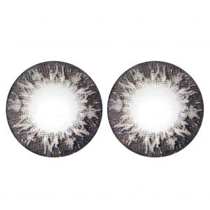 Lot De 2 Lentilles De Contact Unisexes 14 Mm, Usage Annuel, 0 Degre, Accessoire De Maquillage Pour Les Yeux, Noir - Neuf
