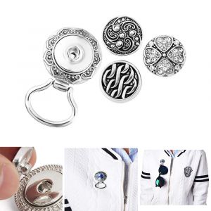 Lot De 4 Broches Magnétiques Pour Lunettes De Lecture, Lunettes De Soleil Et Support De Sécurité (Épingle + 3 Boutons) - Neuf