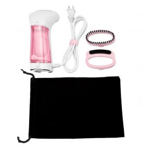 Hjlian 1 Mini Defroisseur Vapeur Portable Pour Vetements, Machine A Repasser Pour La Maison Et Les Voyages (Prise Us Rose 110 V) - Neuf