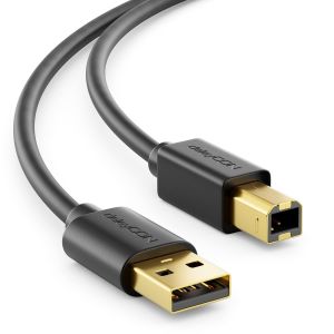 0,5M C&acirc;ble De Donn&eacute;es C&acirc;ble D'Imprimante C&acirc;ble De Scanner - Usb A M&acirc;le &Agrave; Usb B M&acirc;le &Agrave; Imprimante Scanner Printer - Noir[CAB9162865] - Neuf