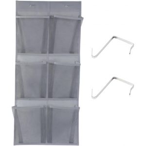 Mevronisshop-Rangement &Agrave; Chaussures De Porte, 2-In-1 Range Chaussure Derri&egrave;re De Porte, Porte Chaussures Suspendue Multifonctionnelle, Avec 2 Crochets, Pour Cuisine, Chambre, Salle De Bain, Placard(B - Neuf