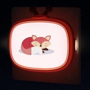 Kalanka-Veilleuse Prise &Eacute;lectrique, Lampe De Chevet Renard Avec Capteur Cr&eacute;pusculaire, Veilleuse Enfant Nomade, Lumi&egrave;re Led De Nuit Pour B&eacute;b&eacute; Allaitement, &Eacute;clairage Mural Couloir Escaliers Chambre Ga - Neuf