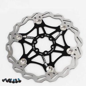 Vélo Disque De Frein Disque De Frein,180mm Vélo Disque De Frein Vélo De Montagne Flottant Disque De Frein Center Lock Vélo Accessoires (Noir 180mm) - Neuf