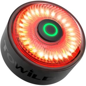 Asas-Tl03 Feu Arriere Velo,Lampe Arriere Velo Avec Détection De Freinage,Lumière De Vélo Jusqu'à 36 Heures D'autonomie Rechargeable Usb-C,5 Modes D'éclairage Éclairage Arrière Étanches Ipx6 - Neuf