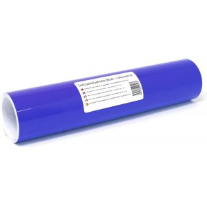 KALANKA-- Film autocollant pour traceur - 31 cm x 3 m - 105 couleurs - Mat/brillant - Film pour bricolage - Film pour meubles - Pour le traçage (049 bleu roi, brillant) - Neuf
